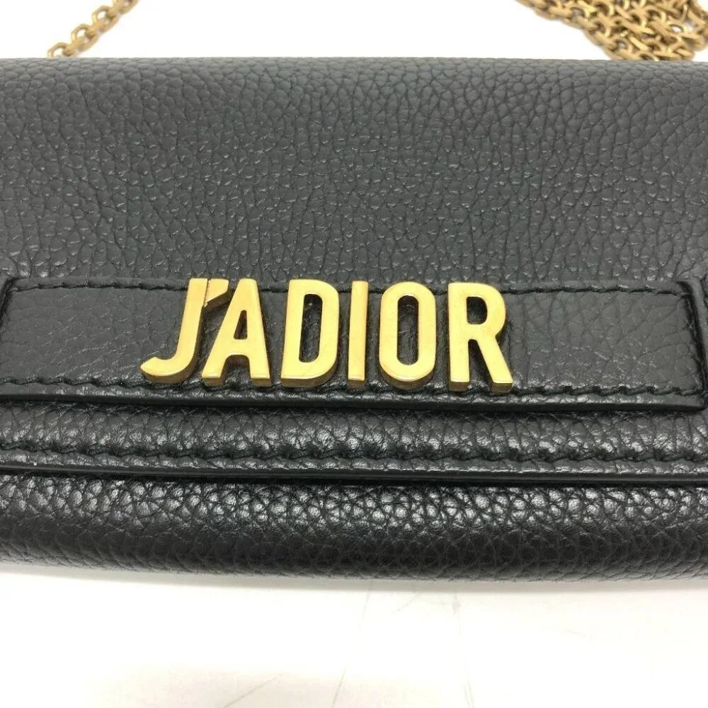 Dior Logo/Crossbody JADIOR bag chain wallet Shoulder Bag Black/GoldHardware
